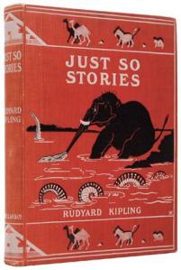 &quot;Just-so stories&quot; are named after Rudyard Kipling's 1902 book of animal fables. Image courtesy of Wikimedia Commons.  